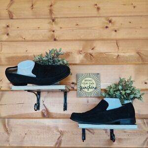 Fratelli Select Rosetti Black Suede Leather Loafers Casual Moc Dress Shoes Sz 9